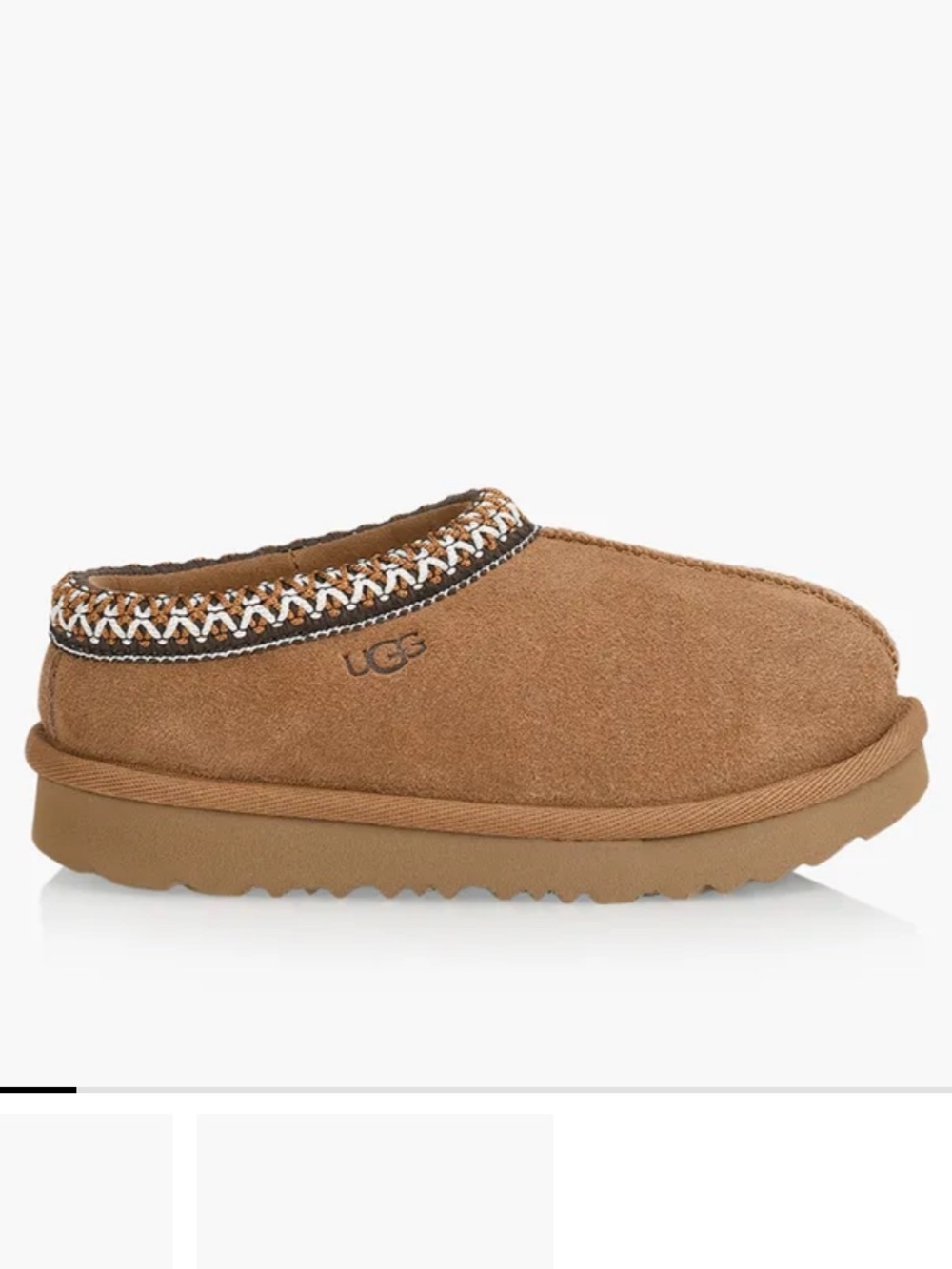 UGG Kids Tasman II Slip-On Slipper — Chestnut Suede